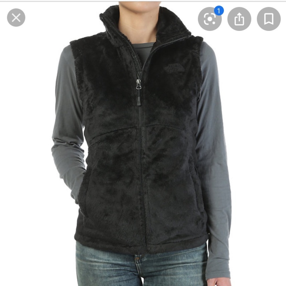 The north face women Osito vest, black, small